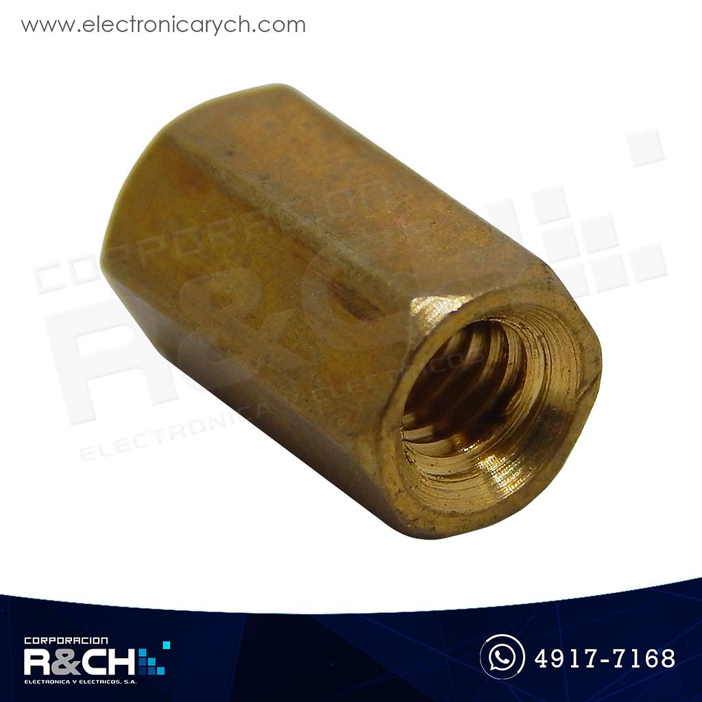 TN-8F Espaciador o Separador M3  dorado 8mm sin tuerca