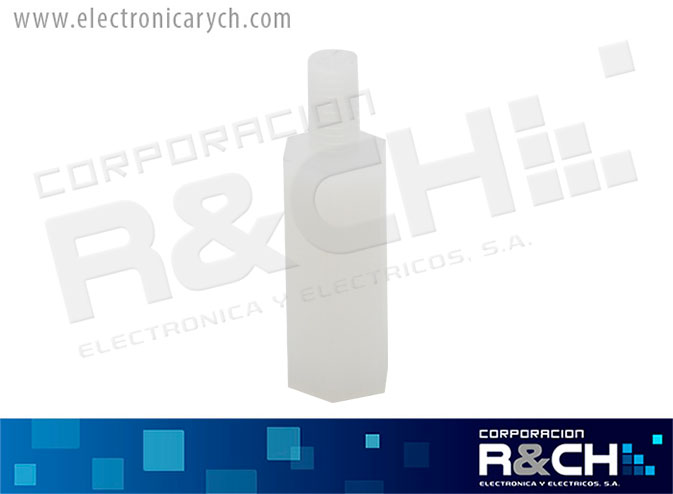 TN-15P Espaciador Plastico 15mm con tornillo 6mm