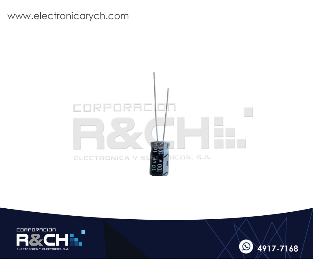 FE-100U/10 filtro elect. 100uF 10V