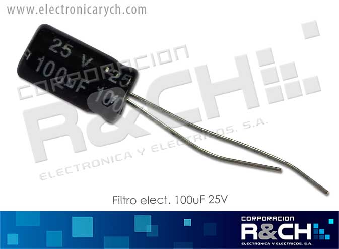 FE-100U/25 filtro elect. 100uF 25V