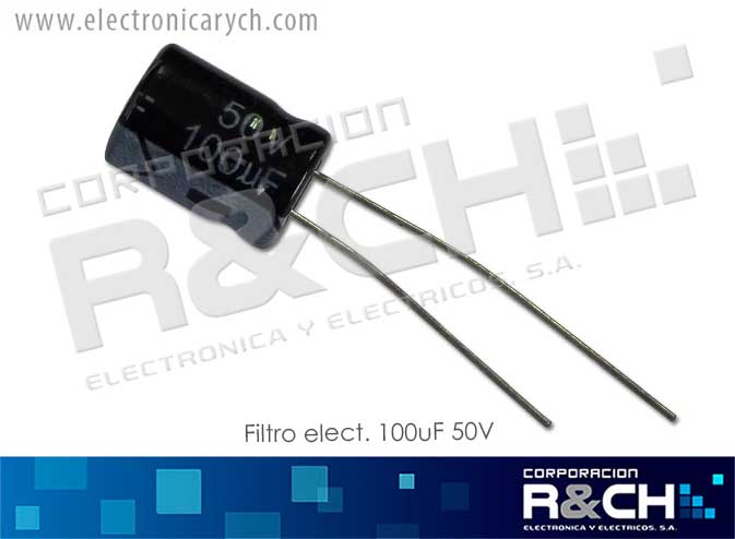 FE-100U/50 Filtro Electrolitico 100uF 50V