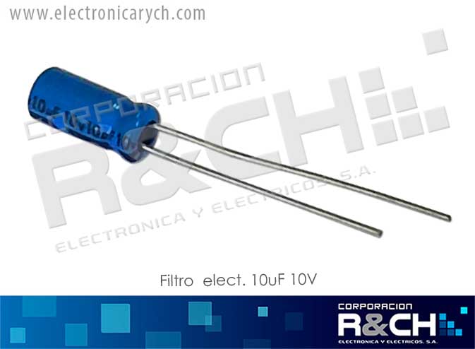 FE-10U/10 filtro elect. 10uF 10V
