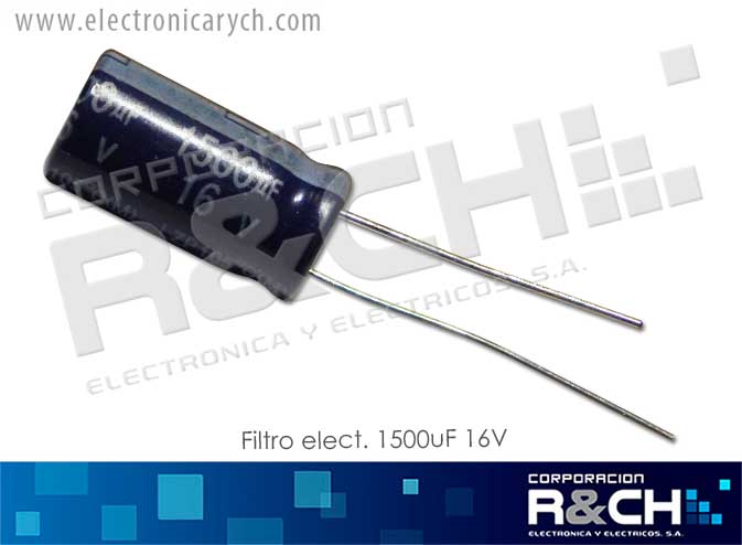 FE-1500U/16 Filtro Electrolitico 1500uF 16V