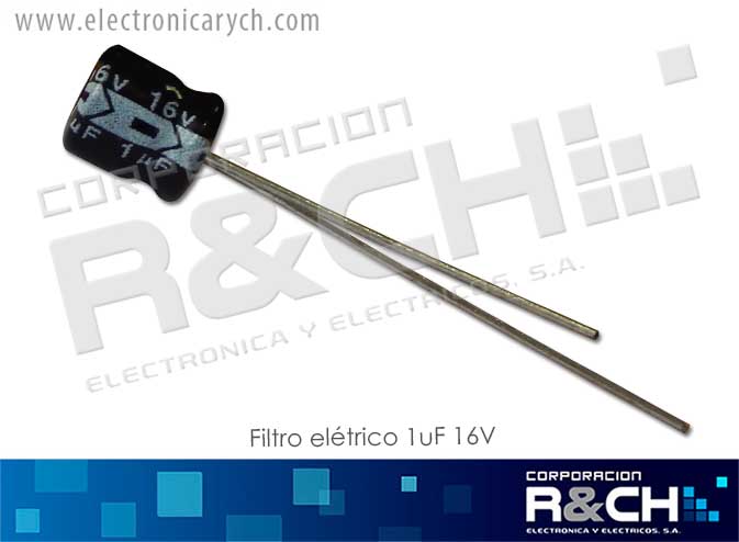 FE-1U/16 filtro elect. 1uF 16V