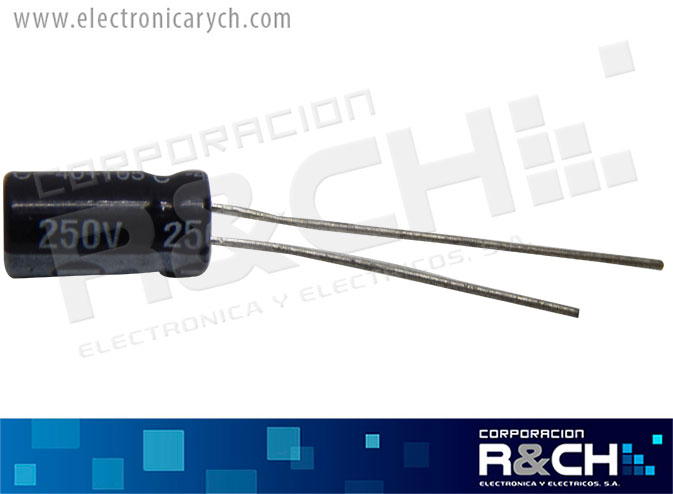 FE-1U/250 filtro elect. 1uF 250V