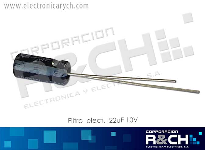 FE-22U/10 filtro elect. 22uF 10V