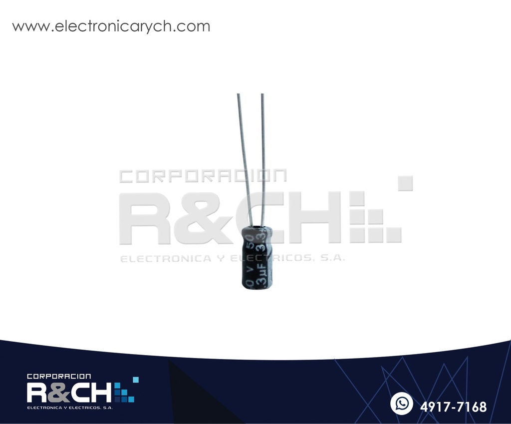 FE-3.3U/50 filtro elect. 3.3uuF 50V
