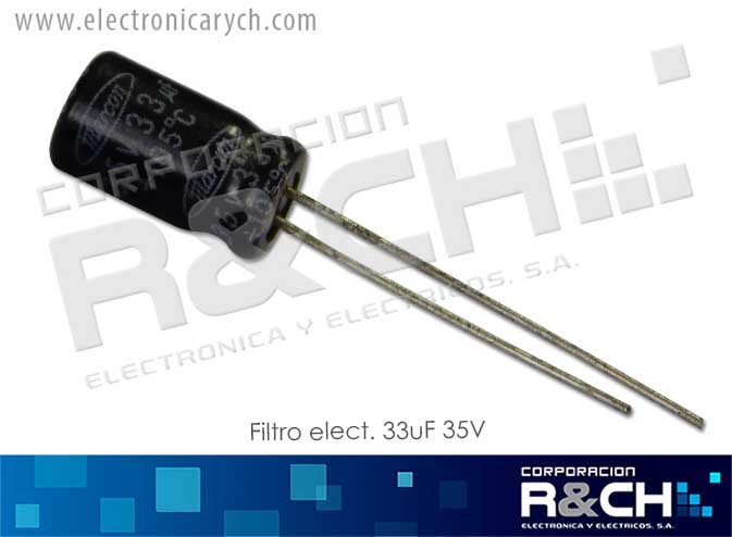 FE-33U/35 filtro elect. 33uF 35V