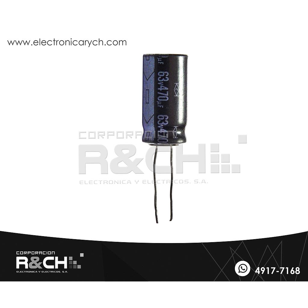 FE-470U/63 Filtro Electrolitico 470uF 63V