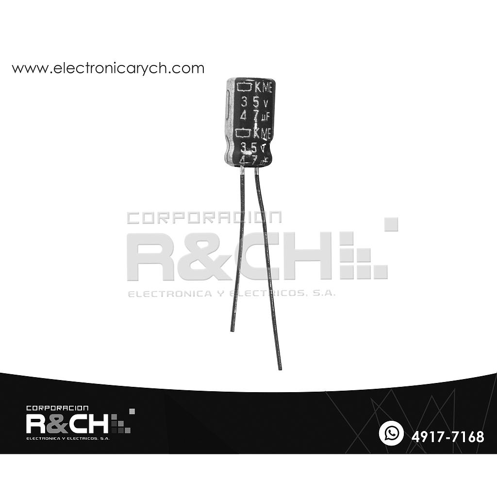 FE-47U/35 filtro elect. 47uF 35V