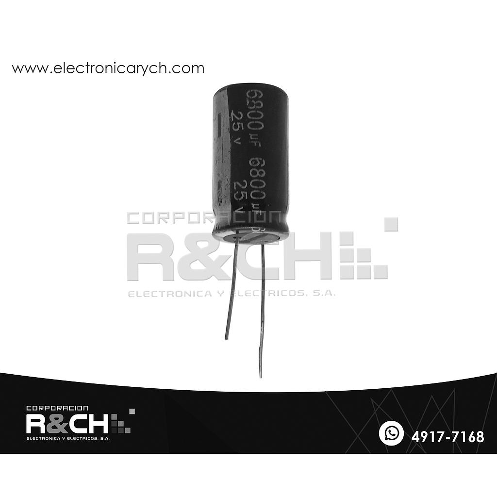 FE-6800U/25 filtro elect. 6800uF 25V