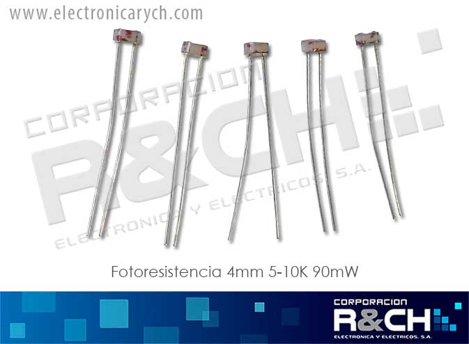 FR-4516 fotoresistencia 4mm 5-10K 90mW LDR