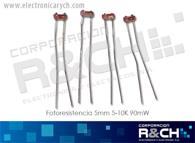 FR-5516 Fotoresistencia 5mm 5-10K 90mW LDR