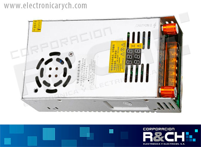 FE-048V10A fuente 110/220V ajustable  0-48VCD 10A aluminio