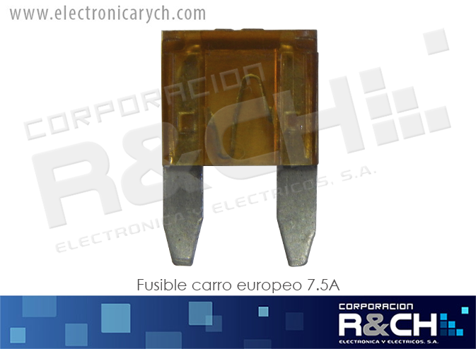 FS-E7.5A fusible carro europeo 7.5A