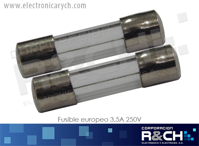 FE-3.5A Fusible Europeo 3.5A 250V