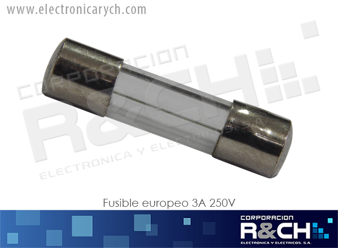 FE-3A Fusible Europeo 3A 250V 5x20mm