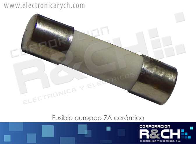 FE-8AC fusible europeo 7A ceramico