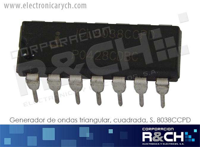 ICL8038 generador de ondas triangular, cuadrada, S. 8038CCPD
