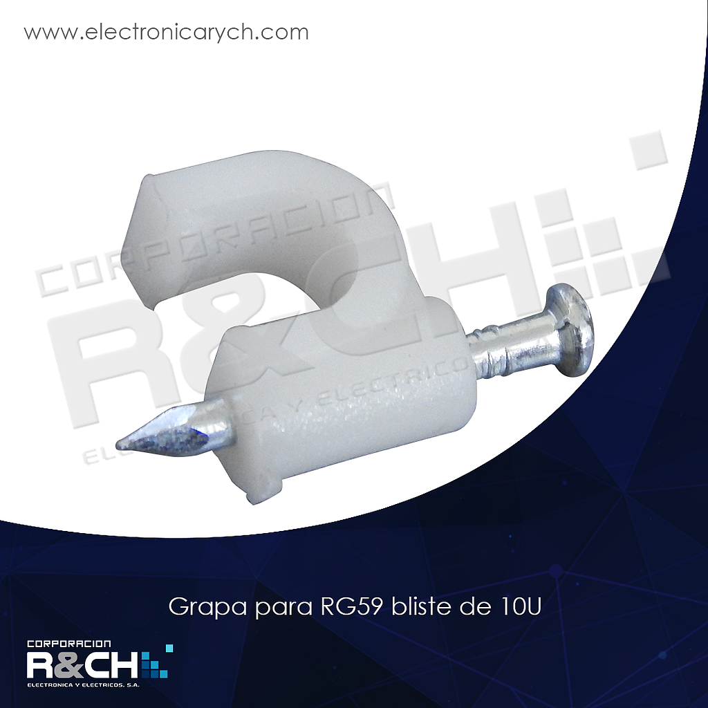 GP-RG59 grapa para RG59 bliste de 10U