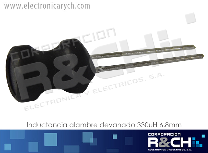 ID-D330U Inductancia Alambre Devanado 330uH 6.8mm