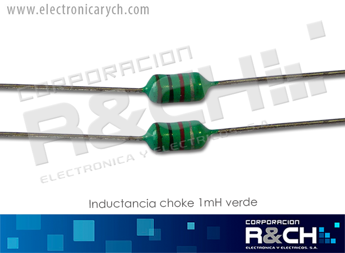 ID-C1M inductancia choke 1mH verde