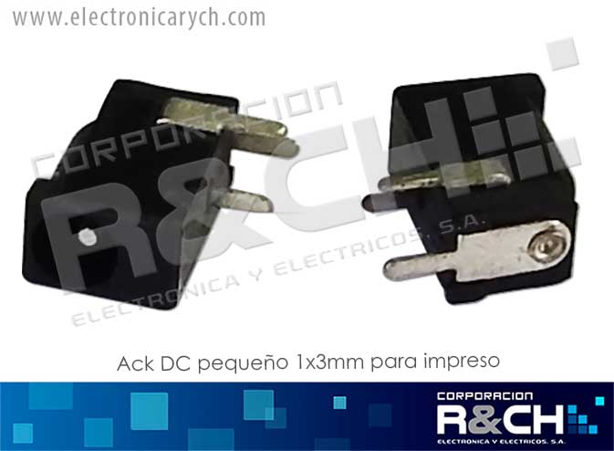 JC-2408 jack DC pequeño 1x3mm pa impreso