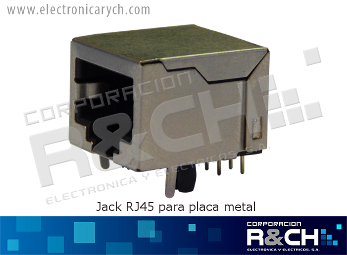 JC-RJ45P Jack RJ45 Para Placa Metal