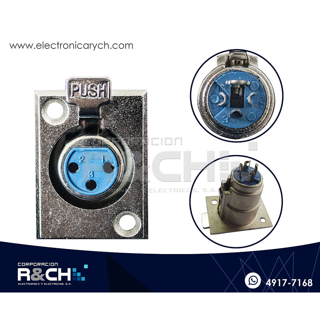 JC-F66 jack canon para chasis unidad