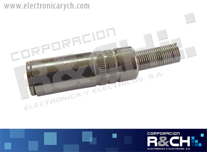 JC-001 jack stereo 3.5mm p/exten plastico c/cola