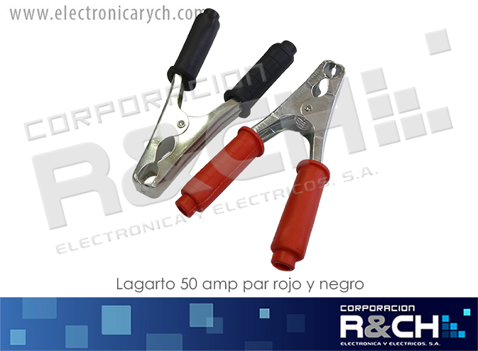 TM-350 lagarto 50 amp par rojo y negro