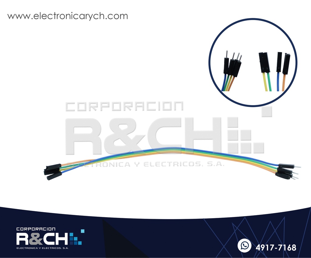 CB-30MF cable de expansion dupont 30cm 4unidades M-F