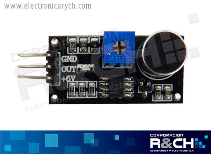 MD-E2M modulo microfono electret V=4-6DC, distancia 0.5m