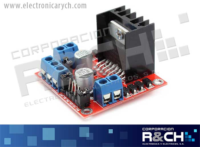 MD-L298N modulo puente H for stepper motor, 2A, 25W