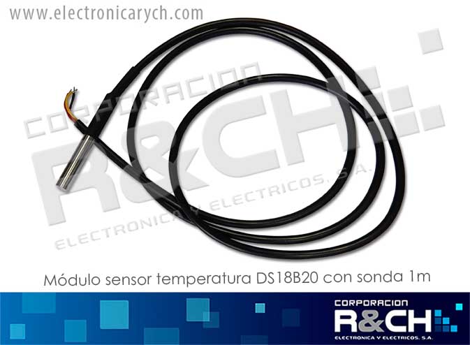MD-DS18B20 Modulo sensor temperatura DS18B20 con sonda 1m