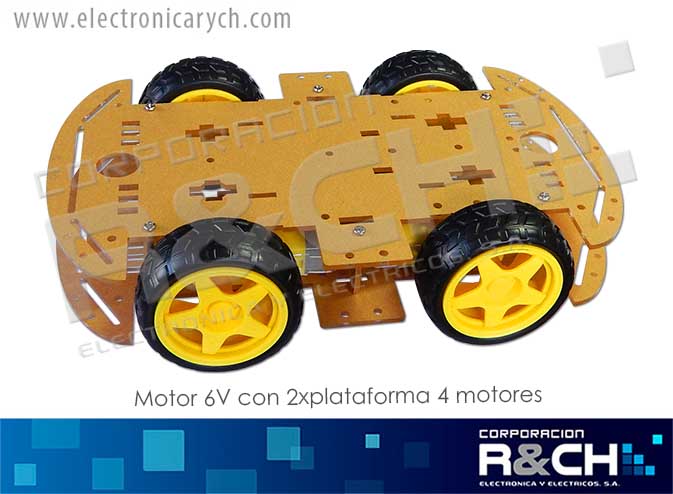 MT-P4 motor 6V con 2xplataforma 4 motores