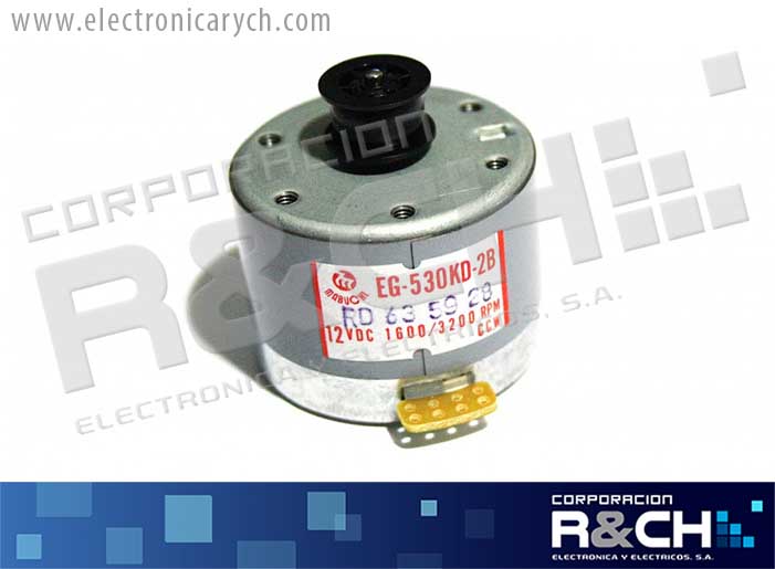 MT-001 motor DC 12V 2400rpm contra-reloj peq CCW