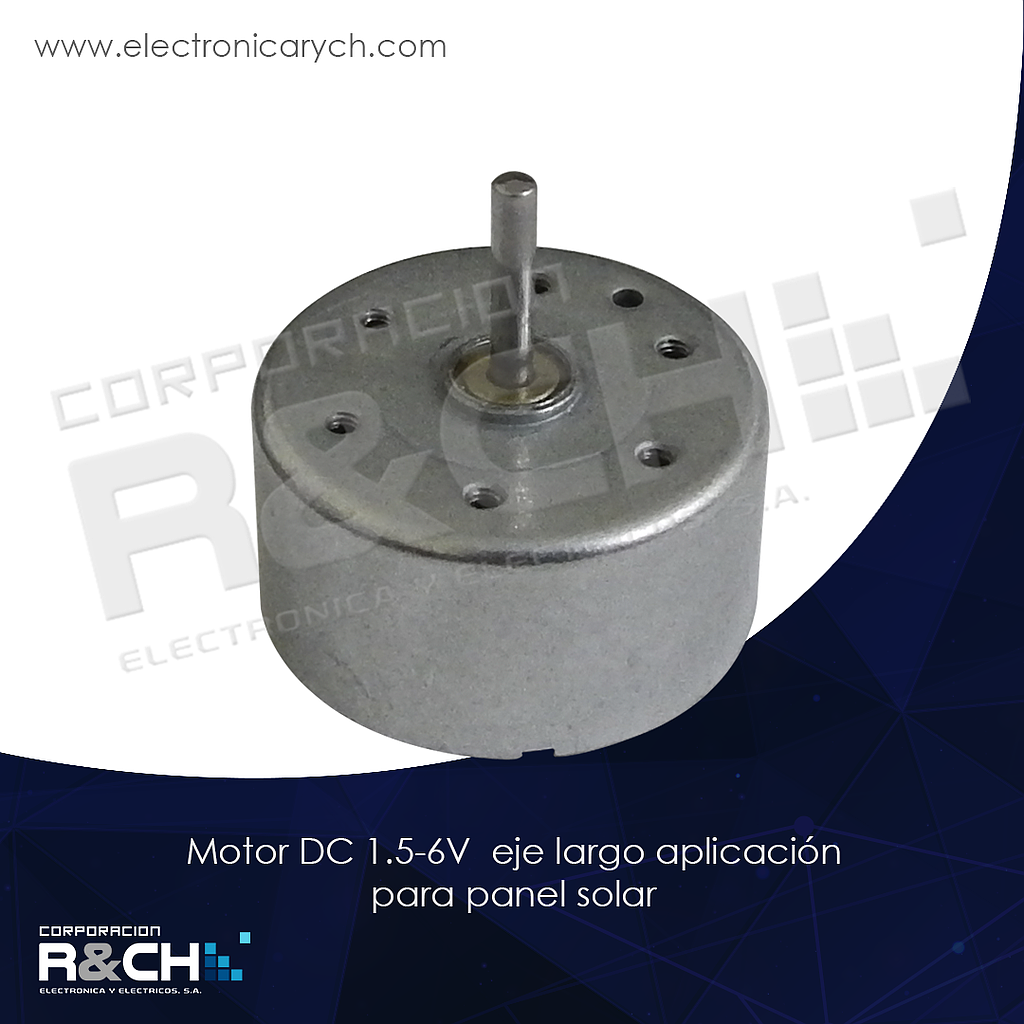 MT-006 motor DC 1.5-6V  eje largo aplicacion para panel solar