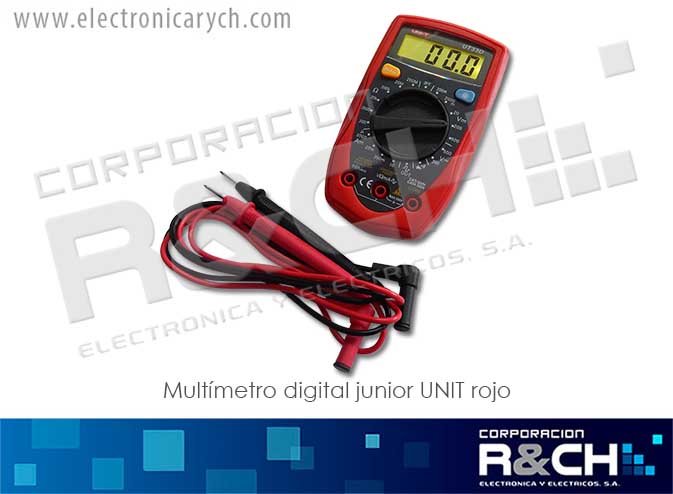 UT-33D Multimetro Digital Junior UNIT  UT33D/B+ Rojo