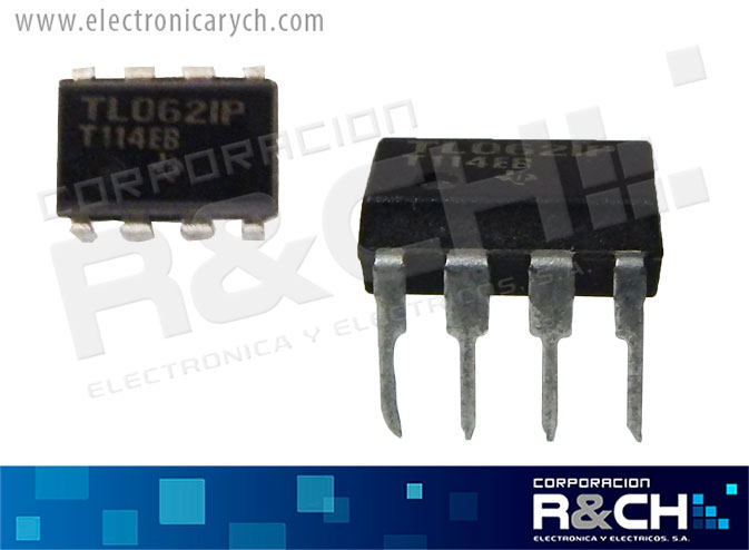 NTE889M op amp lo-power JFET (TL062CP)