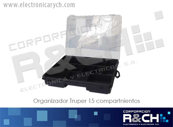19896 organizador Truper 15 compartnientos