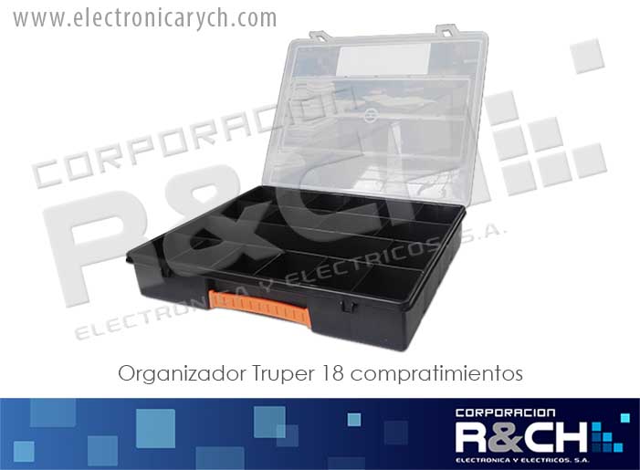 11825 organizador Truper 18 compratimientos