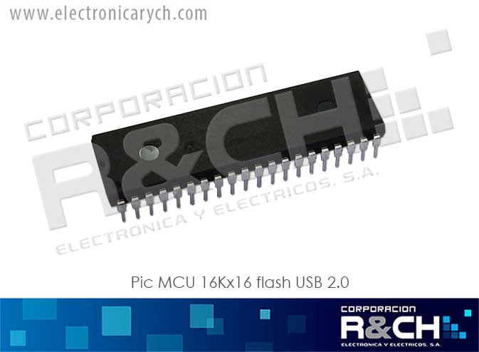 PIC18F4550-I/P pic MCU 16Kx16 flash USB 2.0