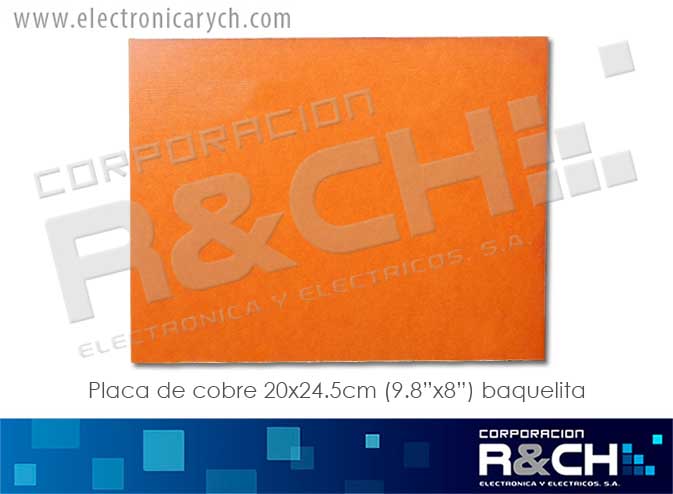 PC-C8 placa de cobre 20*20cm (8"x8")  baquelita