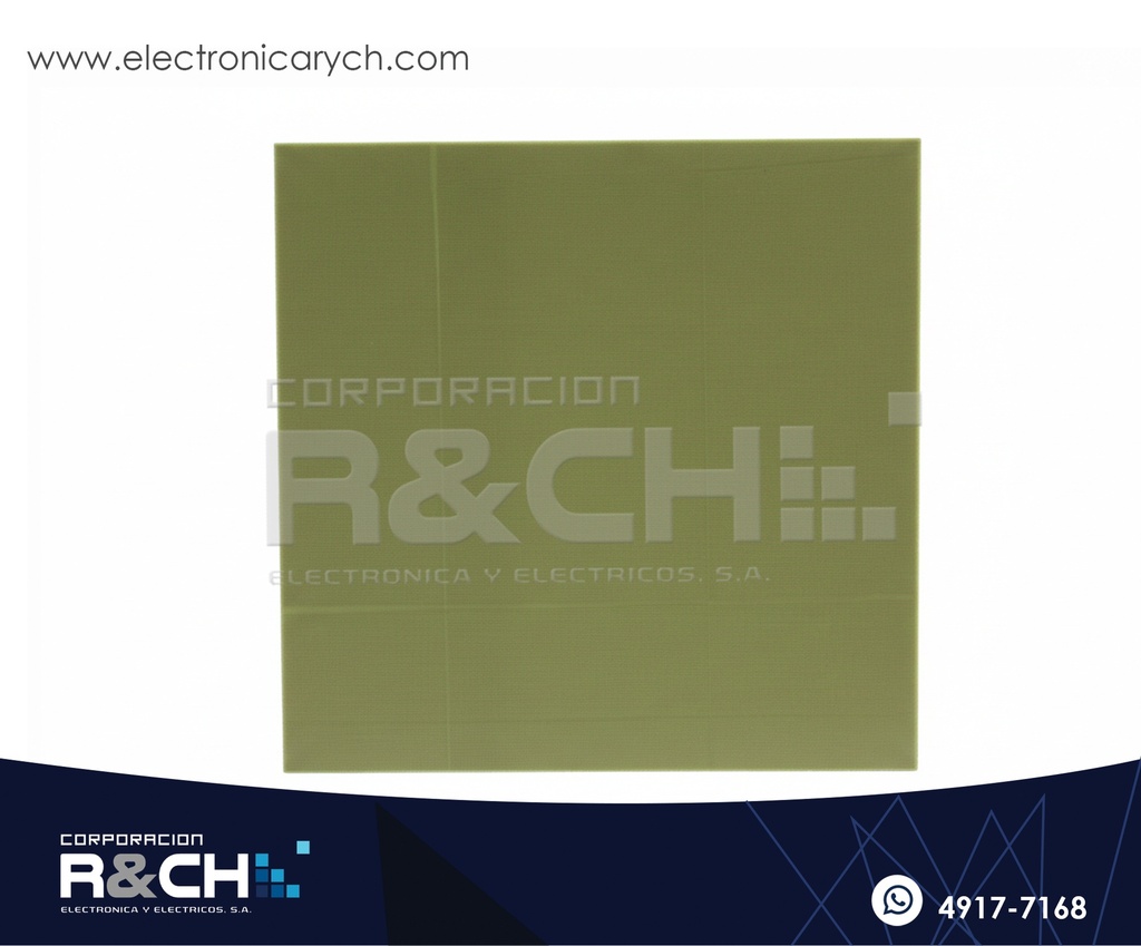 PC-C5F placa de cobre 6"x6" 15x15cm fibra de vidrio