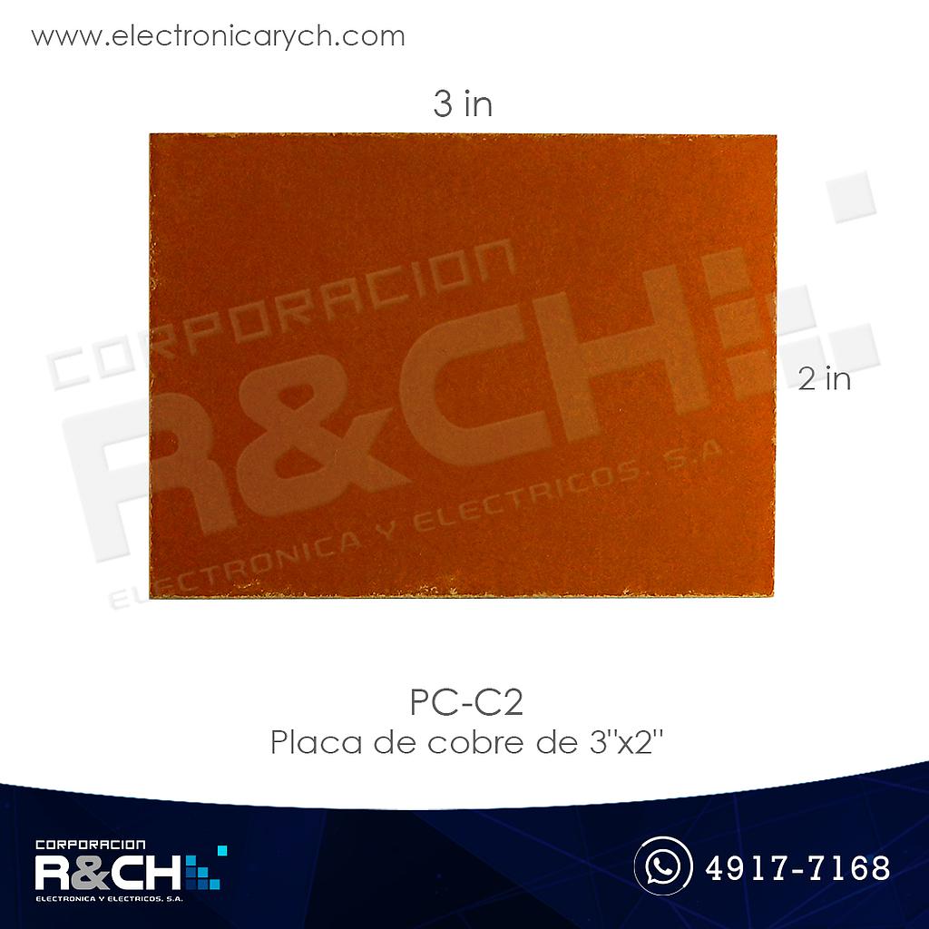 PC-C2 placa de cobre de 3"x2"
