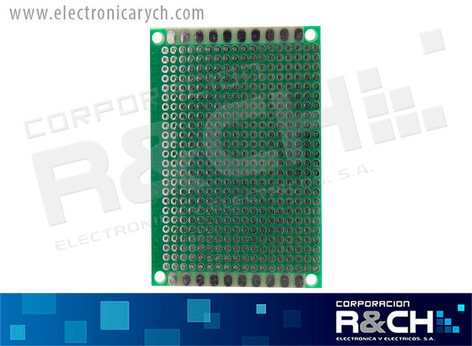 PC-812 placa perforada 8x12cm doble cara fibra