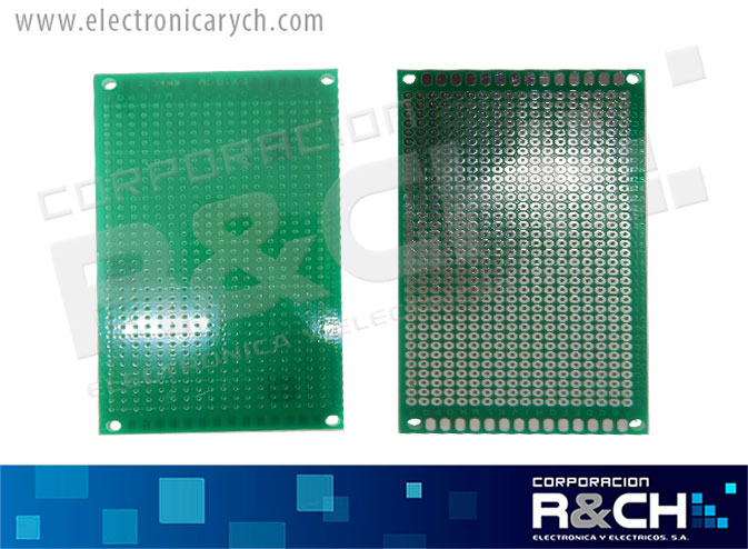 PC-105F placa perforada 10x5cm una cara fibra