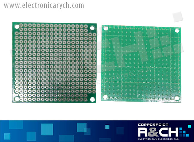 PC-55F Placa Perforada 5x5cm Una Cara Fibra