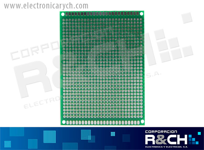 PC-079 placa perforada 7x9cm doble cara fibra